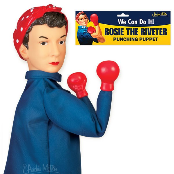 Punching Puppet - Rosie the Riveter